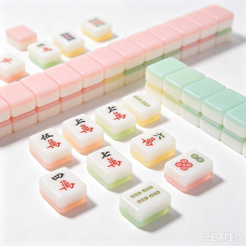 bright color mahjong tiles