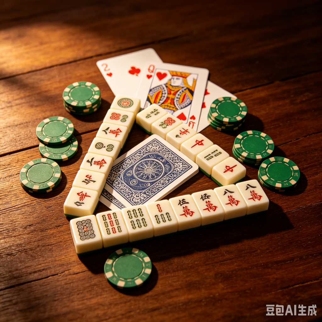 artistic mahjong tiles set
